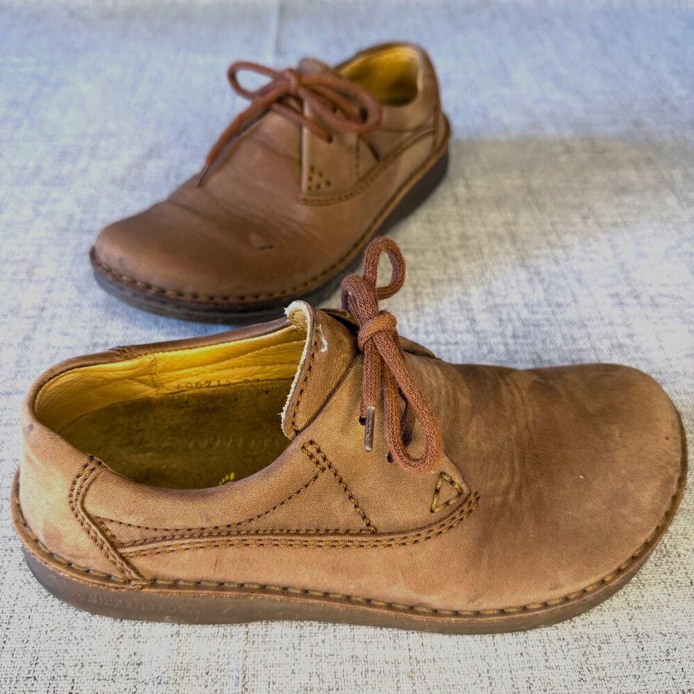 Birkenstock Pasadena Brown Leather Lace Up Oxford Shoes Women’s Size 37 L6